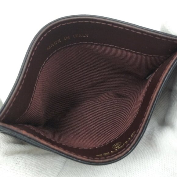 Authentic CHANEL Black Caviar Quilted Leather Classic Card Holder Case Gold CC - Picture 5 of 8
